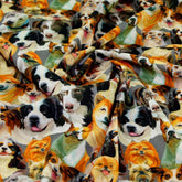 Dog Breeds Cotton Fabric